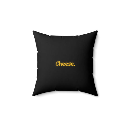 Cheese Polyester Quadratisches Kissen